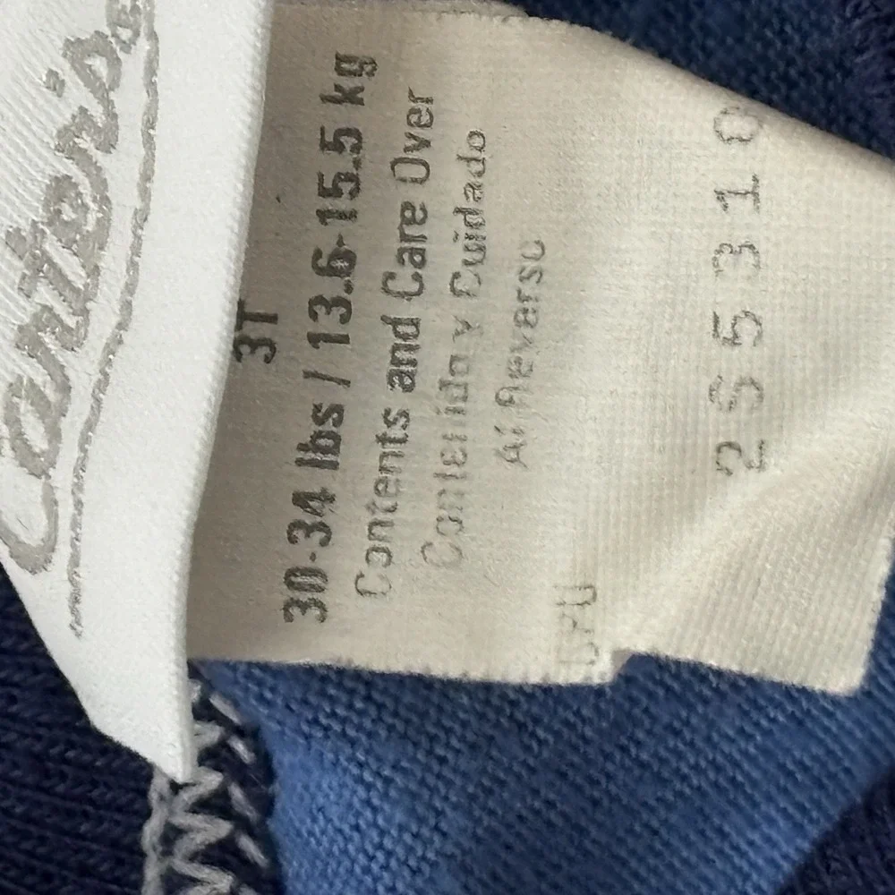Vintage Carters Tools Boys 2‎ pcs PJ's top Bottoms Snap Waist Size 3T Toddler